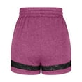thumbnail image 4 of Hvot&aat Women Trendy Summer Lace Sweat Shorts Elastic Waist Drawstring Lounge Shorts Yoga Athletic Short Pants, 4 of 5