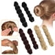thumbnail image 4 of Seitruly Máquina para hacer moños en el pelo Esponja de dona sintética DIY Banda para la cabeza Anillo de bola Herramientas de peinado de Cuidado del cabello Beige, 4 of 6