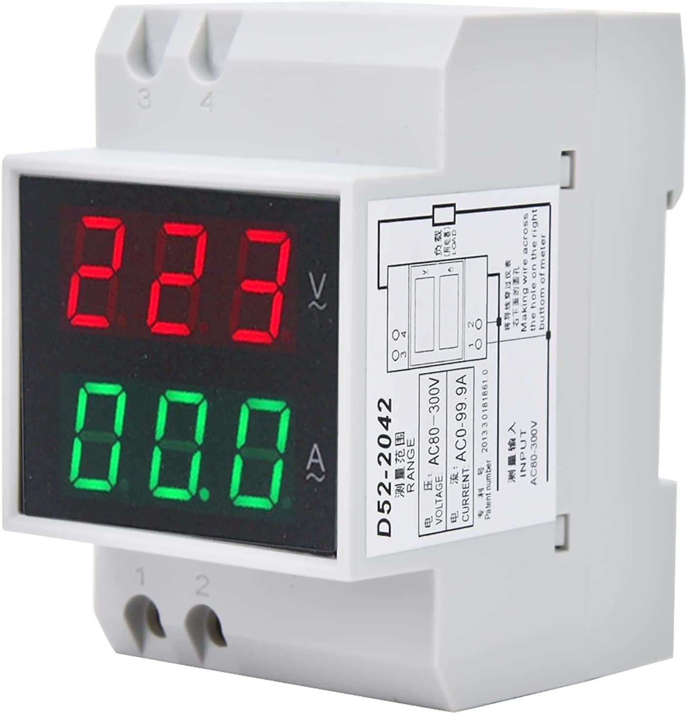 AC80-300V 100A Multi-functional Digital Din Rail C... - Grandado - View #3