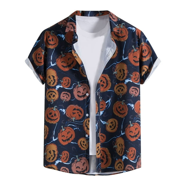 Cameland Chemise Décontractée à Manches Courtes Style Hawaïen pour Hommes