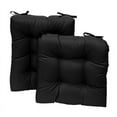 thumbnail image 2 of Eurhowing Outdoor Rocking Chair Cushions 2-Piece, Waterproof & Fade Resistant Patio Seat Pads, Non-Slip Replacement Cushions for Adirondack Chair, Black, 2Pack, 2 of 8
