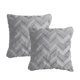 thumbnail image 1 of Paquete de 2 fundas de almohada decorativas de terciopelo de lana corta de felpa suave, funda de cojín estilo felpa para sofá, 18x18 pulgadas, 1 of 5
