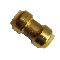 1-Piece 1 Inch x 1 Inch Push-to-Connect Coupling, Lead-Free Brass Plumbing Fitting