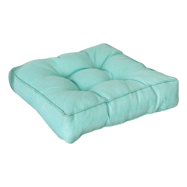 Three-dimensional Solid Color Sedentary Cushion,Thickened Imitation Linen Compressed Tatami Window Cushion in Candy Color,40x40x9cm Removable Washable Cover