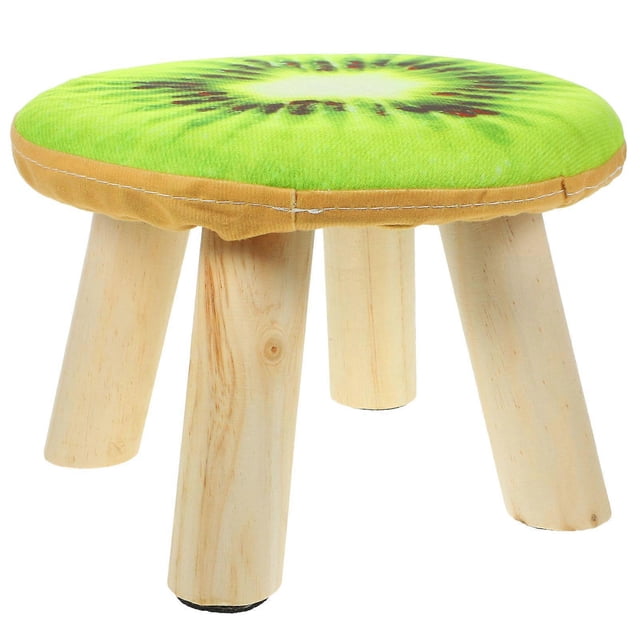 Small Wood Stool for Shoe Changing with Multi Material