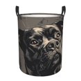 thumbnail image 1 of Fotbe Vintage Dog Illustration Cesto de Ropa con Asas, Cesto Impermeable de Gran Capacidad, Bolsa de Lavado para Dormitorio, Cesto de Ropa con Ruedas y Asas-Small, 1 of 6