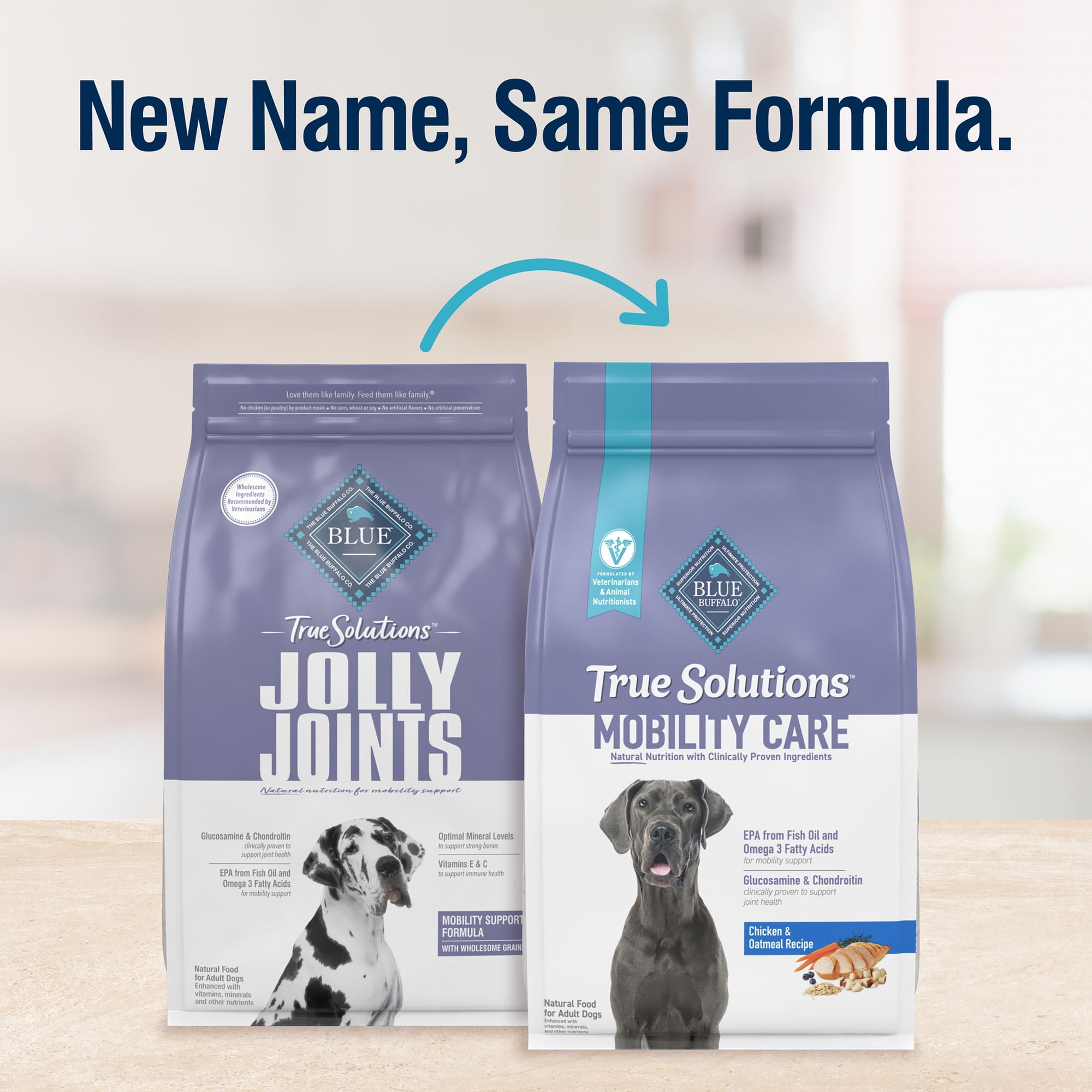 Blue Buffalo True Solutions Mobility Care Natural Dry Dog Food, Chicken, 4-lb. Bag
