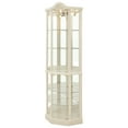 thumbnail image 3 of Lighted Wooden Corner Curio Cabinet, Corners Glass Display Cabinets with Tempered Glass Doors and Shelves, 6-Layer Corners Cabinets, for Living Room, White, 3 of 9