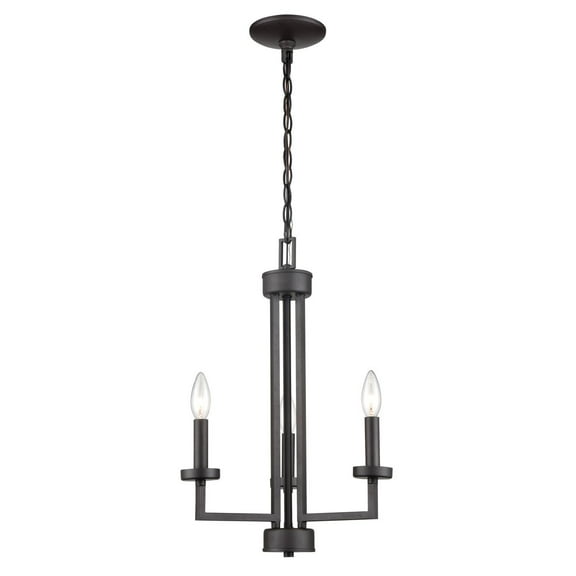 CN240321-Thomas Lighting-West End - Three Light Chandelier-Oil Rubbed Bronze Finish    -Traditional Installation