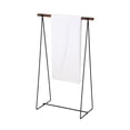 thumbnail image 2 of IN Room Furniture Designs Contemporary Metal Towel Rack in Black/Walnut, 2 of 3