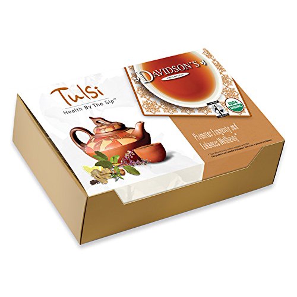 Davidsons Tea Single Serve Tulsi Rooibos Chai, 100Count Tea Bags