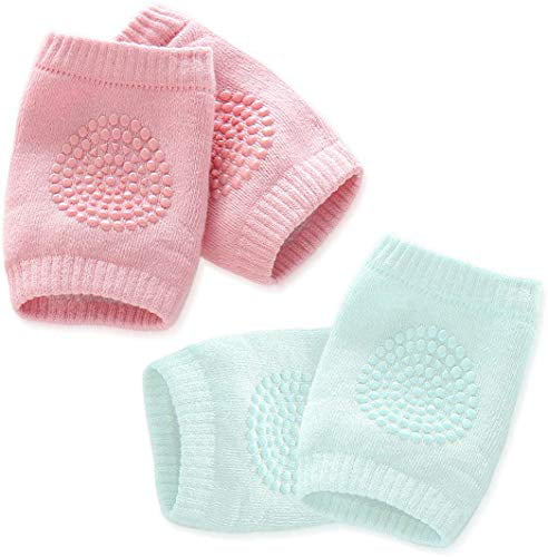 5 Pairs Kalevel Baby Knee Pads Crawling Elastic Knee Protector Anti Slip Knee Sleeve Cotton Baby Crawling Knee Pads Breathable Elbow Sleeve Infant Toddler Knee and Elbow Pads for Baby Boys Girls 