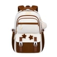 thumbnail image 3 of AHMOMEI 18.5 Inch Height Large Capacity Star Decor 3 Pieces Backpack Set, Cute Bookbag with Lunch Bag & Pencil Case, lightweught Weekend Outdoor Activities, 3 of 5