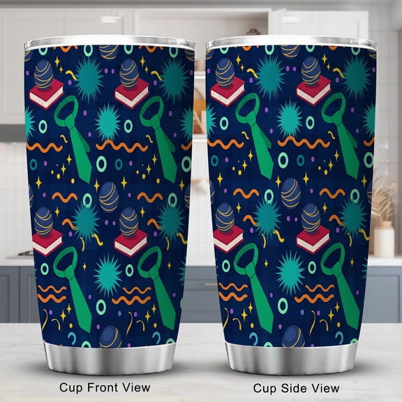 Baseball Tumbler 20oz Sports Ball Coffee Cup with Lid Travel Tumbler for Birthday Holiday Party Favors