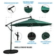 thumbnail image 4 of Sun-Ray 10' Offset Aluminum Solar Umbrella - Cross Base - OLEFIN FABRIC, 4 of 9