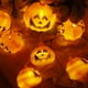 thumbnail image 5 of Cadena de luces de Halloween con forma de calabaza de terror, 10 pies, 20 LED, calabaza espeluznante decorativa, 5 of 8