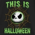 thumbnail image 2 of Girl's The Nightmare Before Christmas This Is Halloween Jack Face  Graphic Tee Black Small, 2 of 4