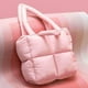 thumbnail image 1 of Bolsa acolchada para mujer Bolsa acolchada de gran capacidad Bolsa de invierno suave para niñas (rosa), 1 of 5