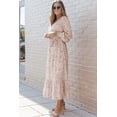 thumbnail image 4 of a.Jesdani Stylish Leopard V-Neck Maxi, Bubble Sleeves - Must-Have Dress!, 4 of 8