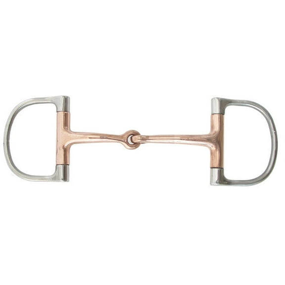 AJ Tack Copper Mouth Dee Ring Bit