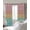 Pink Teal Blue, variant on Pink Wooden Grain Blackout Curtains for Bedroom/Living Room, Thermal Insulated Kitchen Curtains, Vintage Chic Geometric Ombre Brown Grommet Darkening Window Treatment Drapes 42"x63"x2