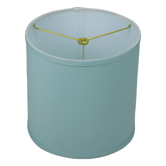 Fenchel Shades | 10" Top Diameter x 10" Bottom Diameter x 10 Height, (Washer/Spider Attachment) Drum Lamp Shade - (Linen Dusty Blue)