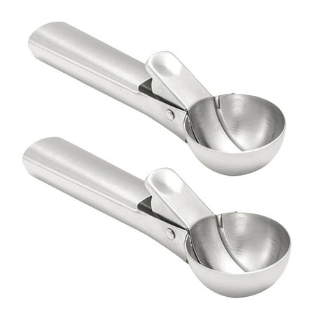 

BESTONZON 2pcs Stainless Steel Ice Cream Scoops Fruit Scoops Fruit Scooper for Home Use