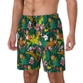 thumbnail image 2 of Uemuo Cute Tribal Leopards Pattern Mens Swim Trunks Quick Dry Board Shorts with Mesh Lining, Stretch Beach Shorts Quick Dry No-Chafing Board Shorts-Large, 2 of 9