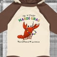 thumbnail image 4 of Inktastic My First Mardi Gras Crawfish Boys or Girls Long Sleeve Baby Bodysuit, 4 of 5