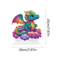 thumbnail image 2 of Bricolaje Diamantes Pintura Adornos Dinosaurio Cristal Diamante Ornamento Cgtredaw, 2 of 9
