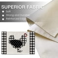 thumbnail image 2 of Farm Chicken Hen Animal Placemats Set of 4, Black White Buffalo Check Plaid Farmhouse Chick Dining Table Place Mats, Spring Summer Country Rustic Kitchen Decor Home Decoration 12 x 18 Inch, 2 of 5