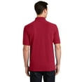 thumbnail image 2 of port 1191091 ring spun pique polo shirt, red - 2xl, 2 of 4