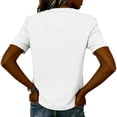 thumbnail image 5 of KDDYLITQ United States 250th Anniversary Tshirt for Women Independence National Flag Print Short Sleeve Tees Summer 250 Years Birthday Liberty Tops Usa Flag Plus Size Crew Neck Blouses White L, 5 of 5