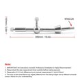 thumbnail image 3 of Automatic Shifter HRC12 940 12in Chrome Shifter Arm Transmission Shifter Fit For H350 Turbo 350 Transmission, 3 of 3