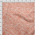 thumbnail image 4 of oneOone Cotton Poplin Dark Peach Fabric Japanese Quilting Supplies Print Sewing Fabric By The Yard 42 Inch Wide, 4 of 4