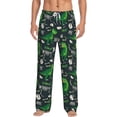 thumbnail image 2 of Lsque Dinosaur and Bone Print Men's Pajama Pants, Lounge Pant - Comfortable Home Wear,Elastic Waistband, Stylish Design-X-Large, 2 of 9