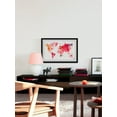 thumbnail image 3 of Floral Map Framed Painting Print, 3 of 6