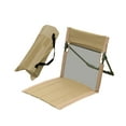 thumbnail image 3 of Silla de suelo con respaldo, silla de camping, silla de arena, silla plegable para adultos Marrón, 3 of 8