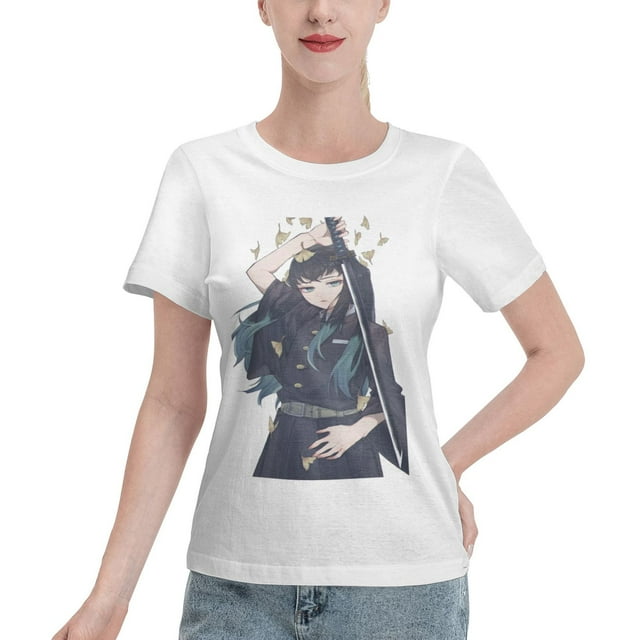 Women's Basic Short Sleeve T-Shirt Demon Slayer: Shitou Wuichiro