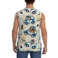 thumbnail image 4 of Balery Animals Driving Police Car Camisetas sin mangas para hombre, absorbe la humedad y protege contra el mal olor.-Medium, 4 of 7