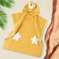 thumbnail image 4 of Albornoz con capucha para bebé, para baño, piscina, playa, ducha, elegante, amarillo, talla L Amarillo Talla L, 4 of 7
