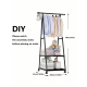 thumbnail image 5 of 1pc Coat Rack Hat Stand With Wheels & Multiple Layers Clothing Storage Shelving Unit, Modern & Minimalist Style, Free Standing, 5 of 5