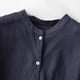 thumbnail image 5 of mfyjkho Tops Casuales Para Mujer, Blusa De Lino Sintético Para Mujer, Color Liso, Con Mangas 3/4, Botones Y Cuello Alto, Moderna Tops De Tallas Grandes Xl, 5 of 8