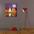 thumbnail image 6 of Epic Graffiti 'Purple Sky and Stars Cottages' by Cathy Horvath-Buchanan, Canvas Wall Art, 26"x30", 6 of 8