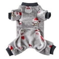 thumbnail image 2 of Xmarks Christmas Dog Pajamas for Small Medium Dogs Sebaoyu Winter Pet Dog Jumpsuit Clothes Outfit Puppy Bodysuit Sweater, 2 of 9