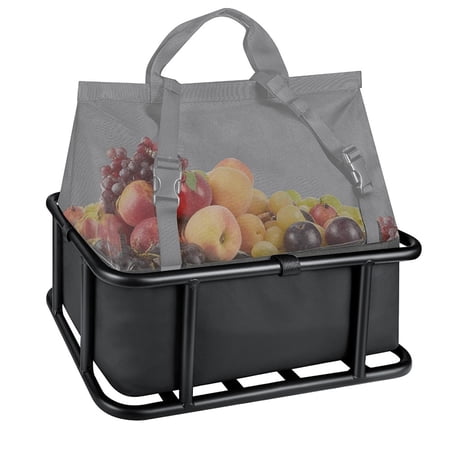 lacooooppia Bicycle Cargo Basket Bag Large Capacity Premium Waterproof Sturdy Multipurpose Practical Professional Bike Cargo Rack Bag
