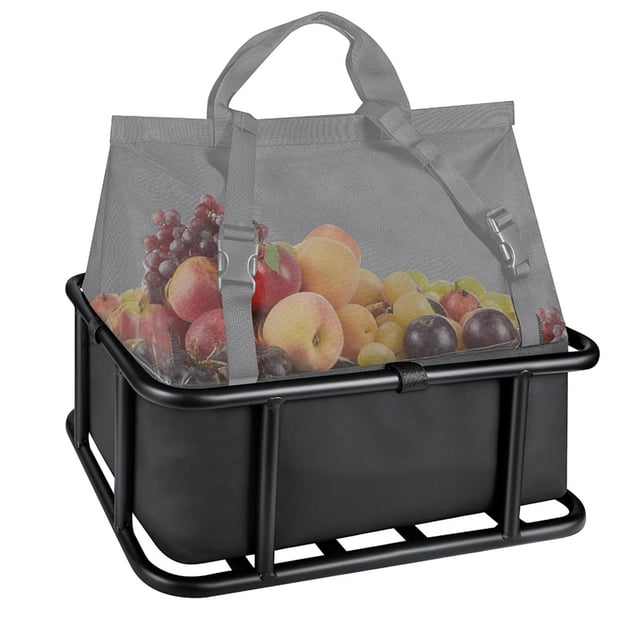 DYNWAVECA Bicycle Cargo Basket Bag Large Capacity Premium Waterproof Sturdy Multipurpose Practical Professional Bike Cargo Rack Bag