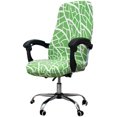 thumbnail image 1 of Printed Office Chair Covers, Stretch Computer Chair Cover Universal Boss Chair Covers Modern Simplism Style High Back Chair Slipcover (Green Stone, Large), 1 of 7