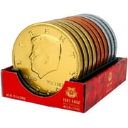 Fort Knox Huge Medallion Chocolates, 2.04 Ounce, 3.94" - 10 Count Display Box