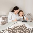 thumbnail image 4 of Manfei Leopard Patchwork Twin Comforter Sets, Cheetah Print Bedding Set, Beige and Black, Gray Reversible 2 Pieces, 1 Comforter and 1 Pillowcase, 4 of 6